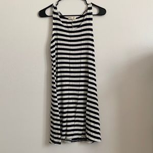 Small super cute beachy coverup/dress. Navy striped, size small.